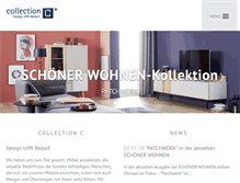 Tablet Screenshot of collection-c.de